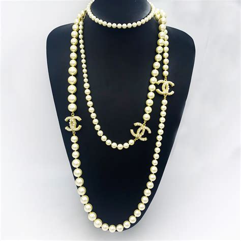 chanel pearl becklace|chanel necklace price list.